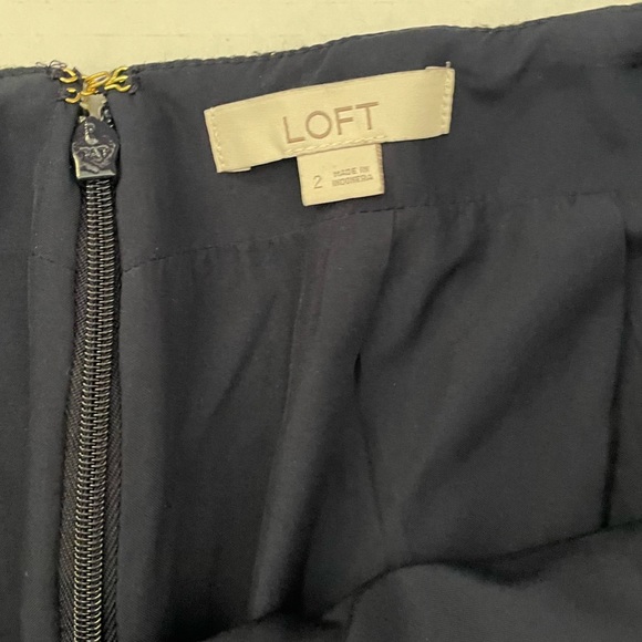 Loft Tweed Like A-line Mini Skirt -- Multicolored Rainbow with Silver Threads - Picture 4 of 10